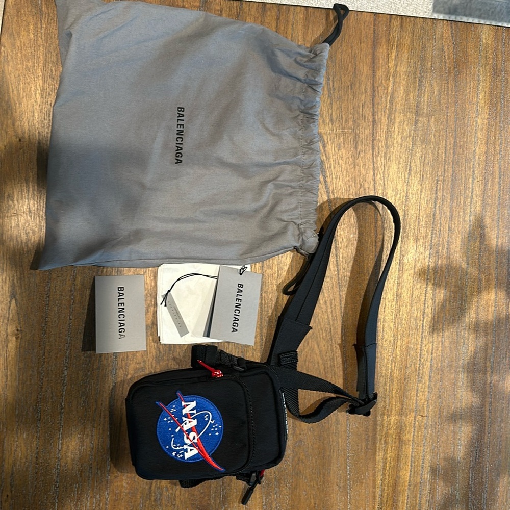 Balenciaga X NASA collaboration cross body bag